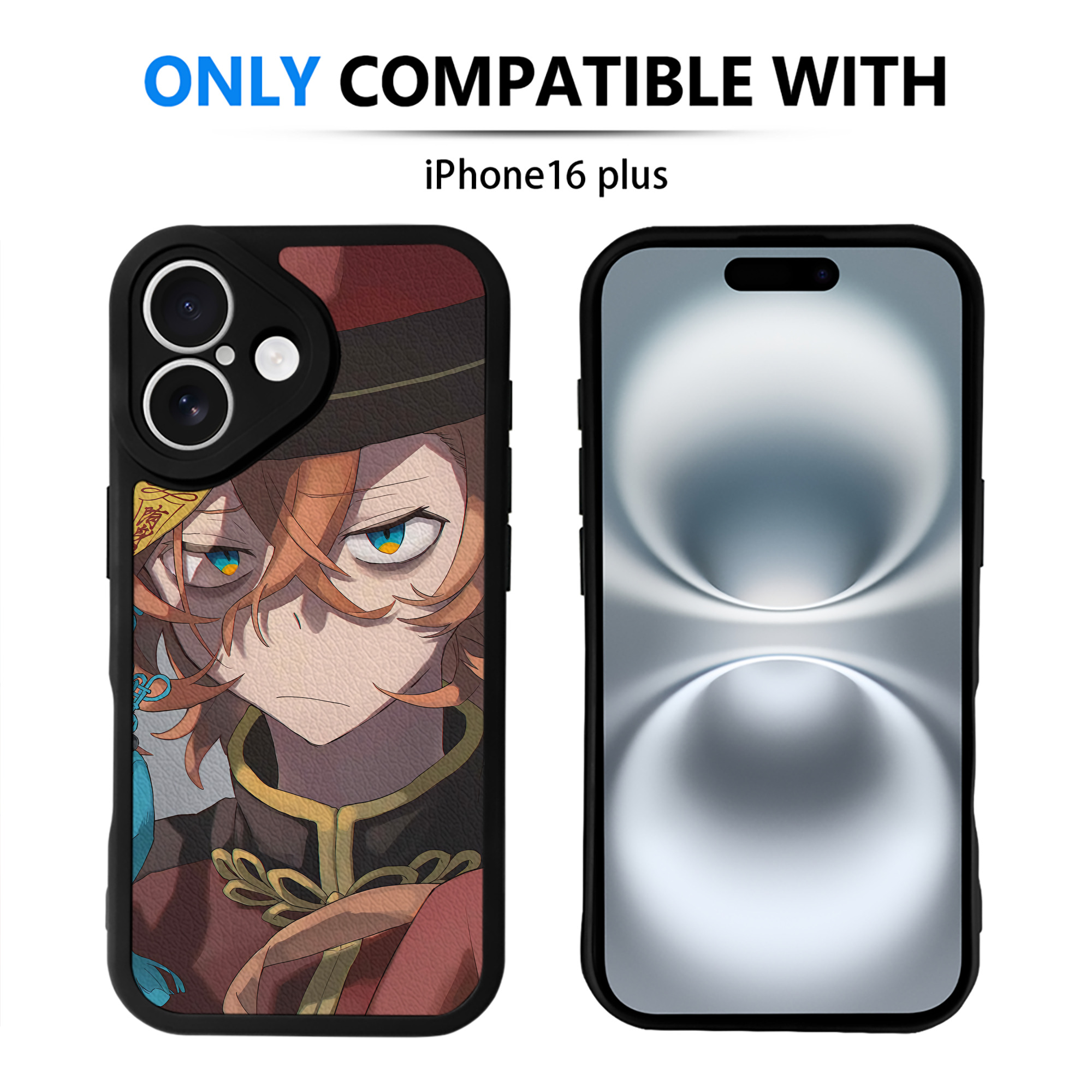 （画像用） 文豪ストレイドッグス Bungo Stray Dogs 【iPhone 16シリーズ対応】シリコンスマホケース（レザー調） 材質：シリコン